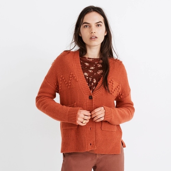 Madewell Bobble Zig Zag Cardigan Sweater sz XS - Picture 6 of 6